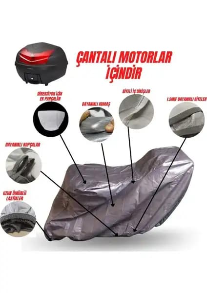 Honda NC 750X DCT için dayanıklı ve su geçirmez çantalı motosiklet koruma kılıfı
