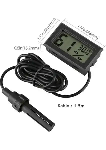 İki Adet Dijital Sıcaklık ve Nem Ölçer: Çok Yönlü Ortam İzleme Çözümü