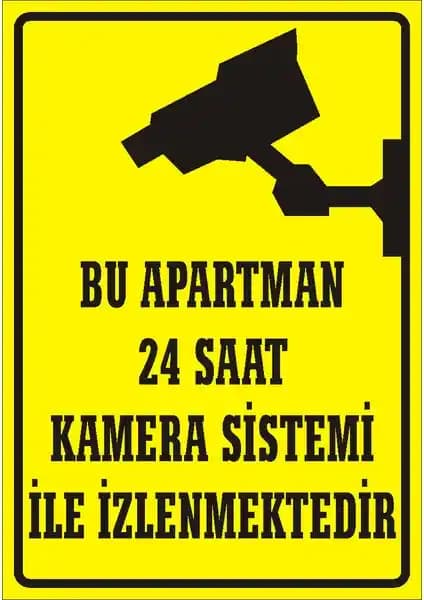 İzmir Serigrafi Güvenlik Uyarı Levhası 24 Saat Kamera İzleme ile Güvenliği Artırır