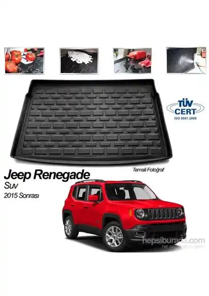 Jeep Renegade 2014 Model İçin Uygun Dayanıklı ve Kolay Temizlenebilir Bagaj Havuzu