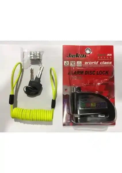 Jiekai Alarmlı Motosiklet Disk Kilidi Güvenlik ve Kullanım Kolaylığı Sağlar