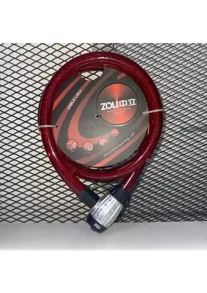 Jiekai Eformotor Motosiklet Güvenlik Kilidi: Dayanıklı Çelik Halat ve Işıklı Anahtar Özelliğiyle Güvenlik Sağlar