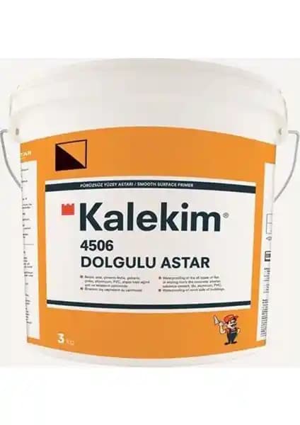 Kalekim 4506 Dolgulu Astar 3 kg: Yüksek Performanslı ve Çok Yönlü Yapı Malzemesi