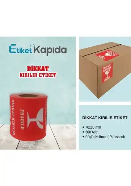 Kırılır Etiketi Güvenli ve Dayanıklı Taşımacılık Uyarı Çözümü 75-90 karakter