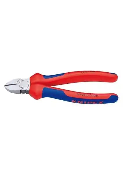 Knipex 70 02 125 Yan Keski: Dayanıklı ve Çok Yönlü Elektrik ve Tesisat Kesim Aleti