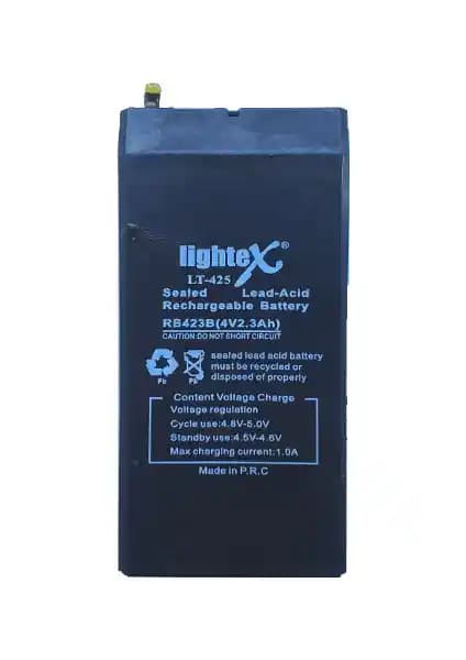 Lightex LT-425 4V 2.3Ah Bakımsız Işıldak Akü Güvenilir ve Uzun Ömürlü Enerji Kaynağı