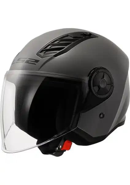 LS2 Airflow 2 Nardo Gri Yarım Kask Güvenlik ve Konfor Sunan Modern Tasarım