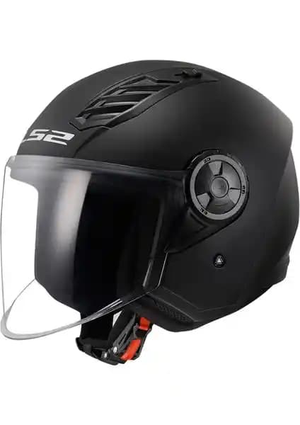 LS2 Airflow 2 Siyah Yarım Kask: Şehir İçi Sürüşler İçin Güvenli ve Şık Seçenek