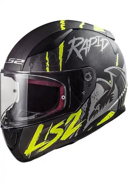 LS2 Rapid Raven Tam Yüz Motosiklet Kaskı Güvenlik ve Konfor Bir Arada