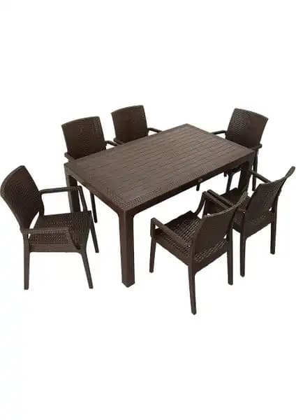 Mandella Elit Rattan 90x150 Elit Koltuk ve Masa Takımı: Dayanıklı ve Şık İç ve Dış Mekan Mobilyası