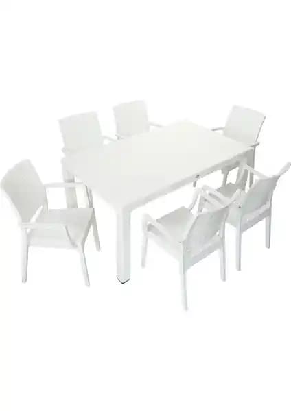 Mandella Elit Rattan 90x150 Elit Koltuk ve Masa Takımı - Modern ve Dayanıklı Dış Mekan Mobilyası