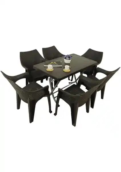 Mandella Zeugma 70x120 Katlanır 6 Kişilik Masa ve Koltuk Takımı Analizi