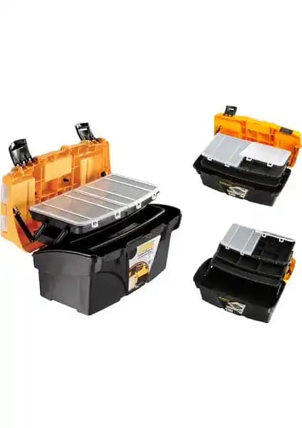 Mano Raflı Bölme Çekmeceli 17 İnç Alet Takım Çantası Dayanıklı ve Çok Fonksiyonlu Tasarım