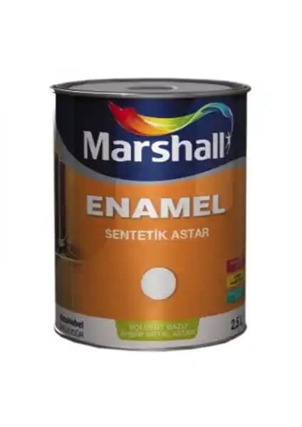 Marshall Enamel Sentetik Astar 0,75 Lt Beyaz Yüzey Koruma ve Dayanıklılık Sağlar