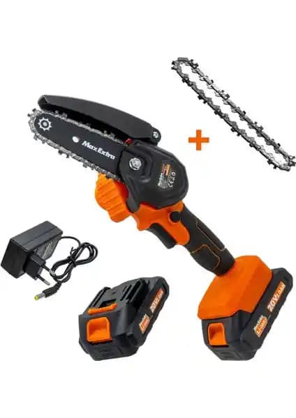 Max Extra MX8008 Akülü Mini Testere ile Bahçe Budama ve Kesim İşlemleri Kolaylaşır