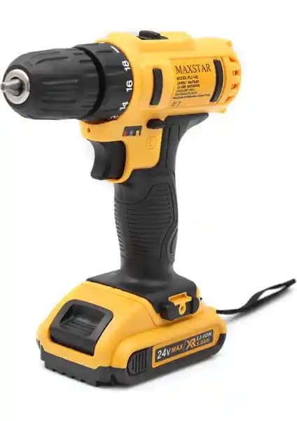 Maxstar Turbo Tools 24V Çift Akülü Profesyonel Vidalama ve Delme Matkap Özellikleri