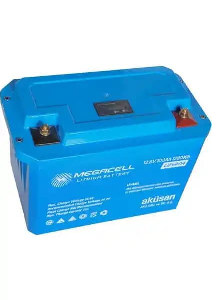 Megacell 12,8V 100Ah Lifepo4 Akü: Marin ve Endüstriyel Uygulamalar İçin Güç Kaynağı