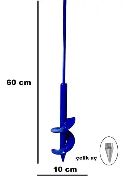 Met Metal Mert Metal Toprak Burgu Makinesi: Dayanıklı ve Kullanışlı Bahçe ve Tarım Aracı