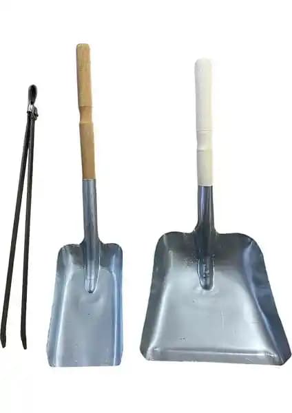 Mobilreyon Dayanıklı Kürek ve Maşa Seti Bahçe ve Mangal Kullanımı İçin Uygun