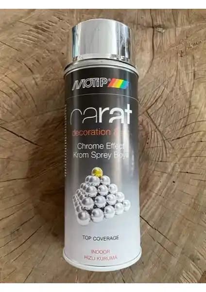 Motip Carat 400 ml Krom Efekt Sprey Boya Metal ve Ahşap Yüzeyler İçin