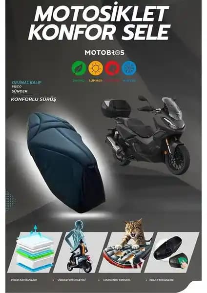 Motobros Honda Adv Konfor Sele Kılıfı Visco Sünger ile Uzun Yolculuklarda Maksimum Konfor