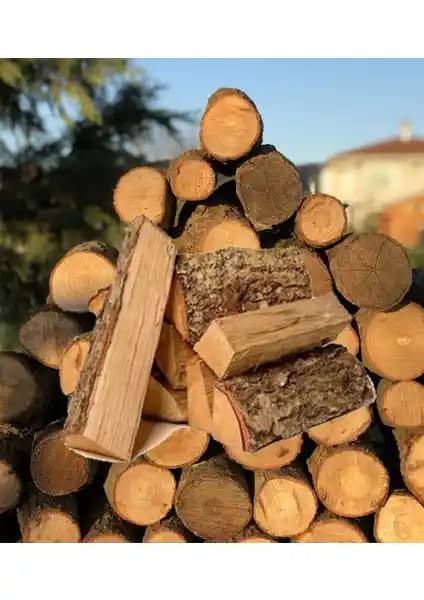 Odunal Lüx Kırılmamış Şömine Odunu: Yüksek Kalitede Doğal Meşe Odunu