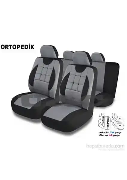 Oto Kılıfcı Füme Siyah Düğmeli Model Araç Koltuk Kılıfı Estetik ve Koruma Çözümü