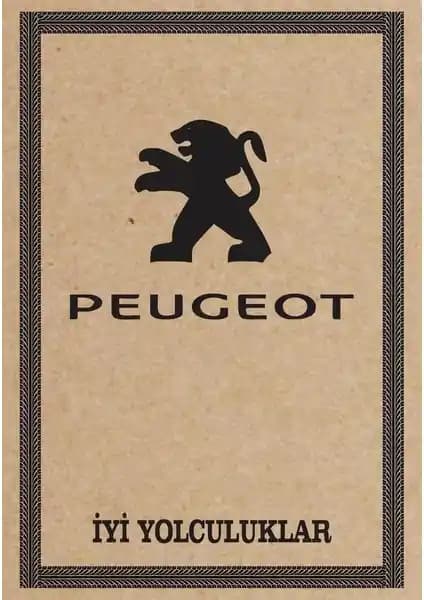 Peugeot Amblem Baskılı Cihan Oto Paspas Kağıdı Kaliteli ve Kullanıcı Memnuniyetli