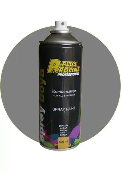 Plus Proline Tüm Yüzeyler İçin Sprey Boya Gri Renk 400 ml Çok Yönlü Uygulama