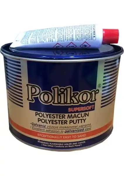 Polikor Polyester Macun Kaporta ve Metal Yüzey Tamiri İçin Güçlü ve Çok Yönlü Çözüm