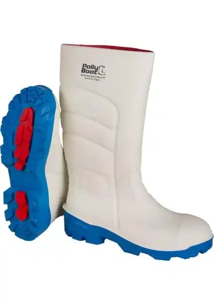 Polly Boot Galaxy Vega 04 Beyaz Çelik Burunsuz Çizme Botu Dayanıklılık ve Çok Yönlülük Sağlar