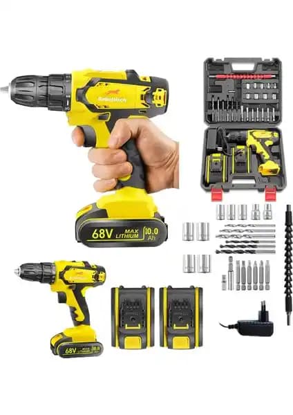 Rebellisch Germany 68V 10Ah Darbeli Metal Şanzıman Çift Akülü Vidalama Matkap İncelemesi