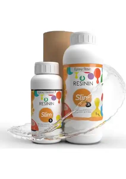 Resinin Slim 1500 Gr A+B Ultra Şeffaf Epoksi Reçine: Profesyonel ve Estetik Uygulamalar İçin
