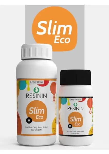 Resinin Slim Eco 375 gr Şeffaf Epoksi Reçine A+B ile Yüksek Kalite ve Kolay Uygulama