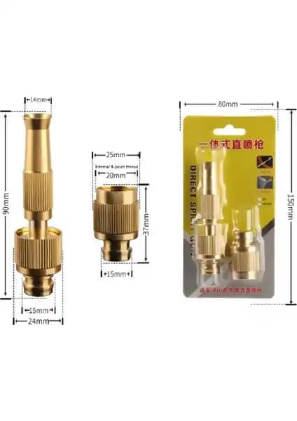 Safestore Yüksek Basınçlı Püskürtme Araç Yıkama ve Bahçe Sulama Hortum Ucu Dönüştürücü