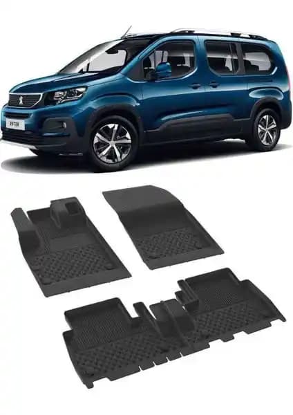 Sahler Peugeot Rifter 2019-2022 İç Mekan Koruma ve Dayanıklı Havuzlu Paspaslar