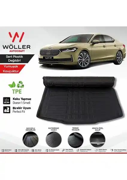 Skoda Superb 2024 Sonrası İçin Özel Bagaj Havuzu Koruma Çözümü