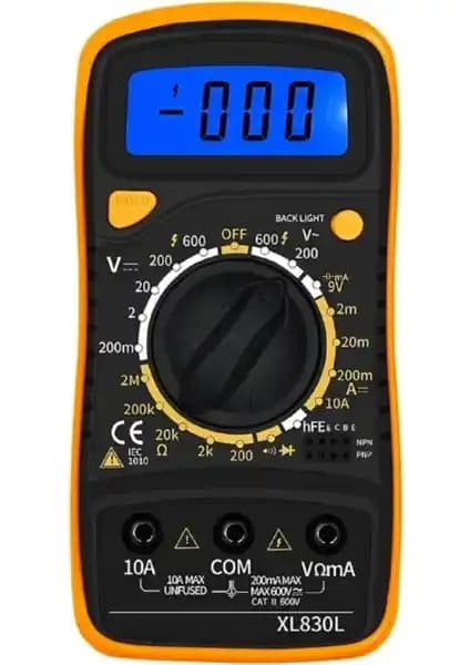 Solinpatech XL830L Dijital Multimetre Elektrik ve Elektronik Ölçüm Cihazı