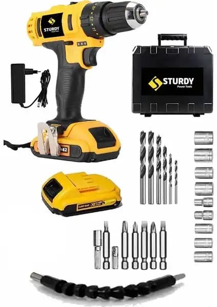Sturdy Power Tools 42V 5.0Ah Çift Akülü Şarjlı Vidalama Matkap Özellikleri ve Kullanım Alanları