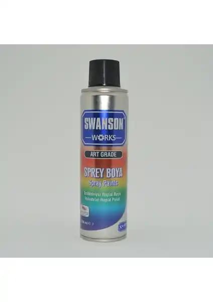 Swanson Works Sprey Boya GRİ 250 ml: Metal ve İç Dış Mekanlar İçin Güçlü ve Çok Yönlü Boya Seçeneği
