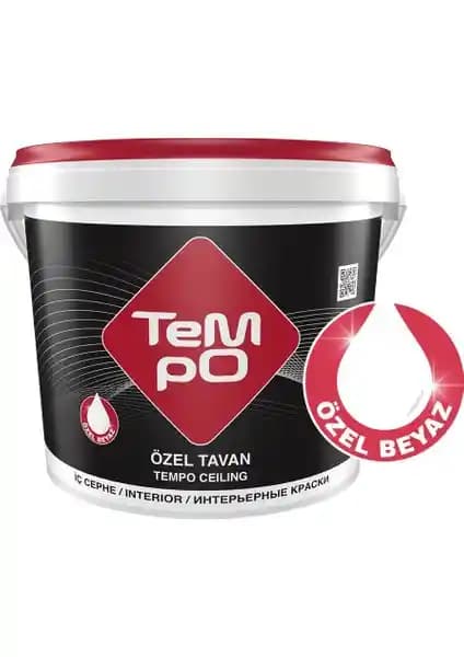Tempo Filli Boya Tempo Özel Tavan 3,5 kg yüksek kapatıcılık ve estetik iç mekan kullanımı için ideal