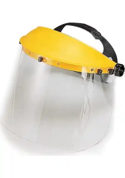 Teo Yüz Koruyucu Vizör Siperlik Sarı Güvenlik ve Fonksiyonellik Sağlayan Endüstriyel Koruyucu