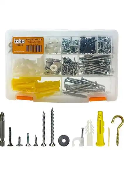 Toko Hobi-2 502 Parça Çok Amaçlı Sabitleme ve Montaj Seti Ürün Özellikleri ve Kullanım Alanları