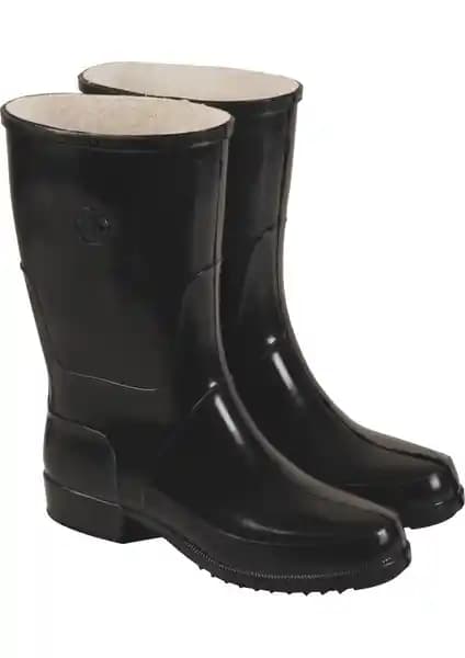 Toptancı Amca Arısan Siyah Uzun Diz Altı Su Geçirmez Çizme İnşaat ve Tarım İçin Dayanıklı Ayakkabı