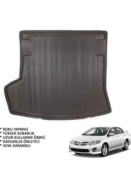 Toyota Corolla Sedan 2007-2012 İçin Özel Tasarlanmış 3D Bagaj Havuzu Koruma ve Temizlik Çözümü