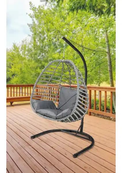 Tu Tienda El Örgüsü Bahçe Balkon Armut Fın<dı>k Salıncağı Dayanıklı ve Şık Tasarımıyla Öne Çıkar