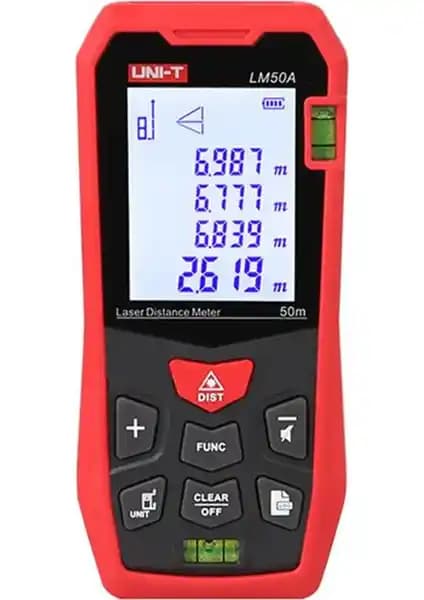 Uni-T LM50A Lazer Mesafe Ölçer: Hassas ve Pratik Ölçüm Çözümünüz