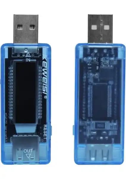 UniChrome Zauss Keweisi USB Voltmetre ve Ampermetre ile Güç ve Performans Ölçümünü Kolaylaştırın
