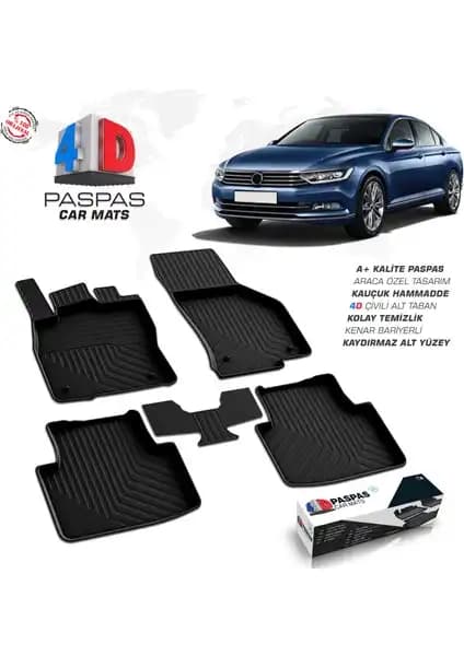 VW Passat B8 4D Havuzlu Paspas Ürün Tanıtımı ve Özellikleri