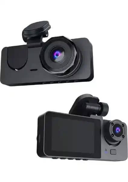 Wevolt Yeni 2 İnç 3 Kameralı 1080P Yol Kayıt Araç Kamerası Gelişmiş Güvenlik Özellikleri